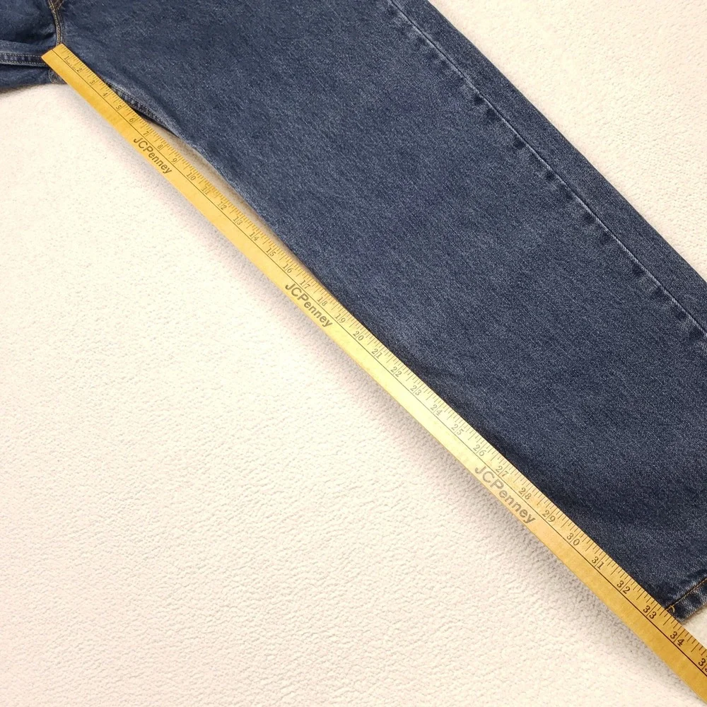 Levi's 550 Relaxed Fit Jeans Mens 36x34 Blue Dark Wash Tapered Leg Denim Y2K